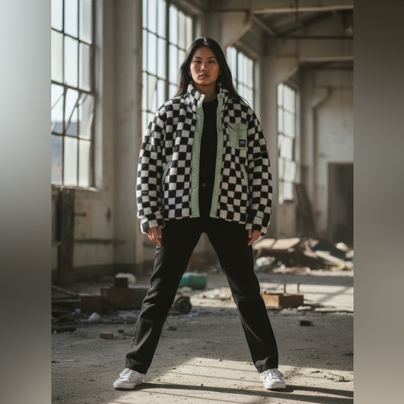 Vans Winterset Sherpa Checkerboard Jacket. - Picture 2 of 8